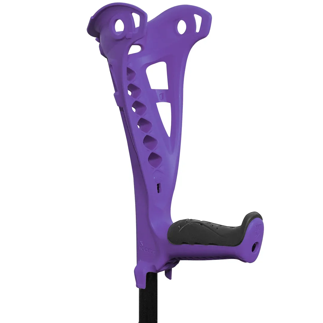 FDI Access Comfort Crutches Var Image 2 Single Black Purple