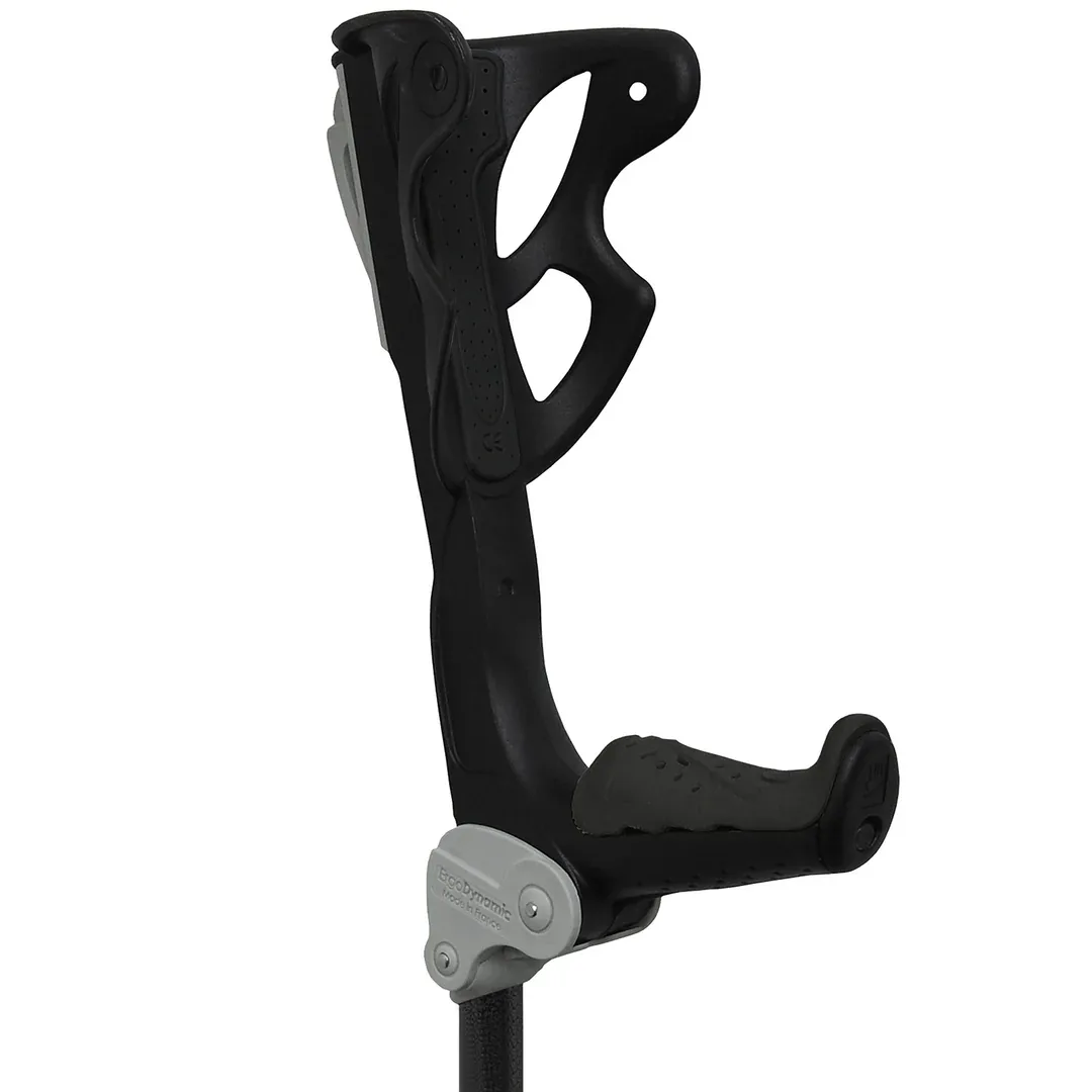 Fdi ergodynamic shock absorbing crutches single black black 2