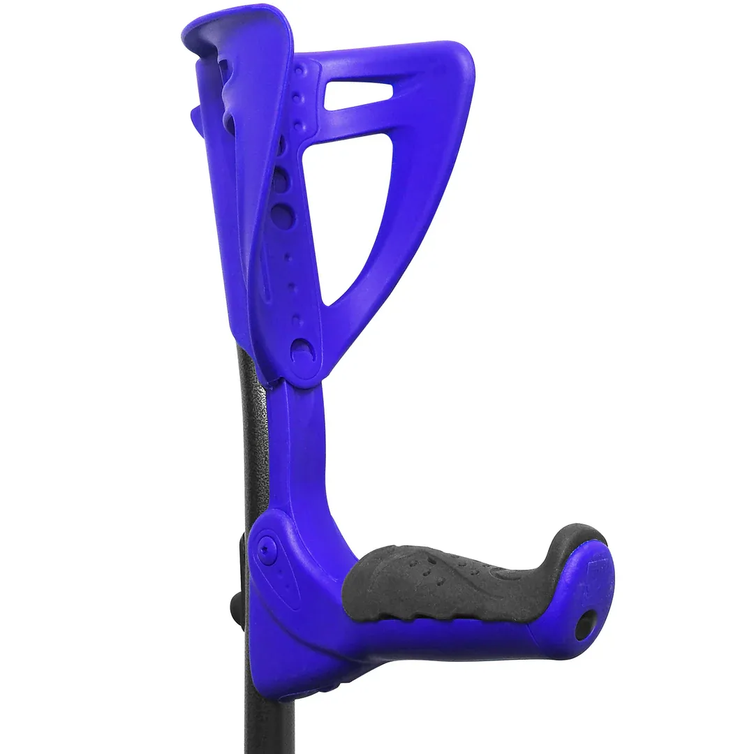 Fdi ergotech adjustable crutches single black blue 2