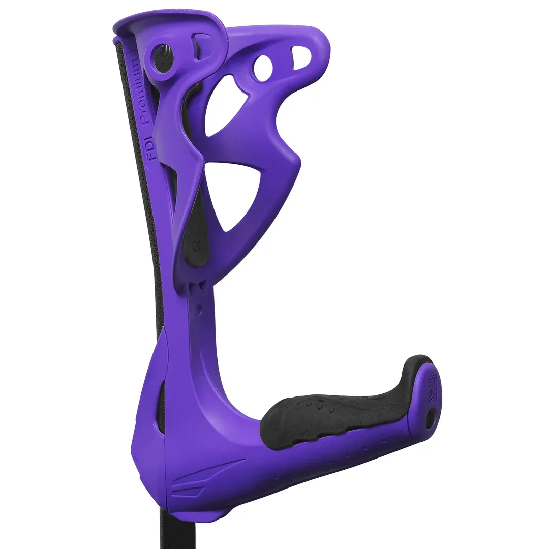 Fdi premium crutches var image single black purple 2