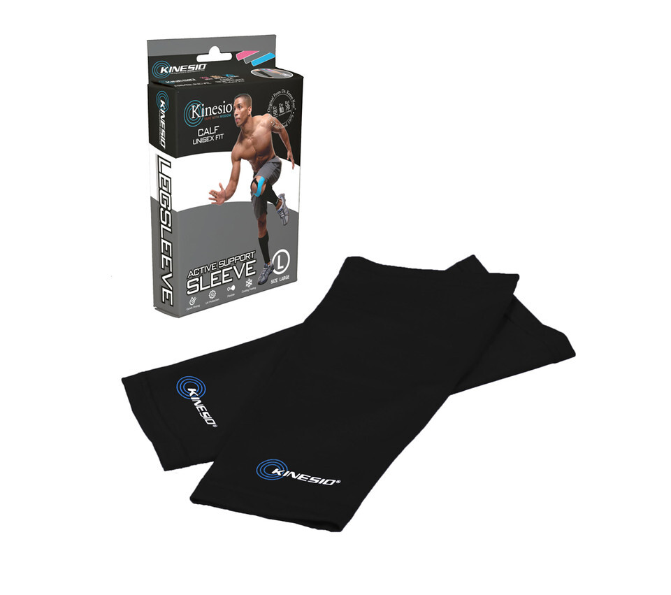 Kinesio Tape Sleeve Leg Lg Black 01213