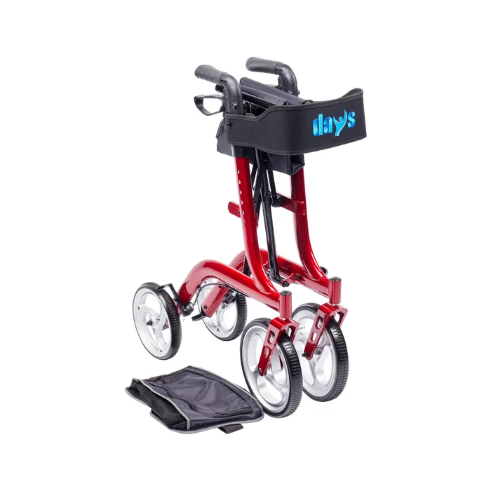Hct 9137dr red days superlite rollator folded