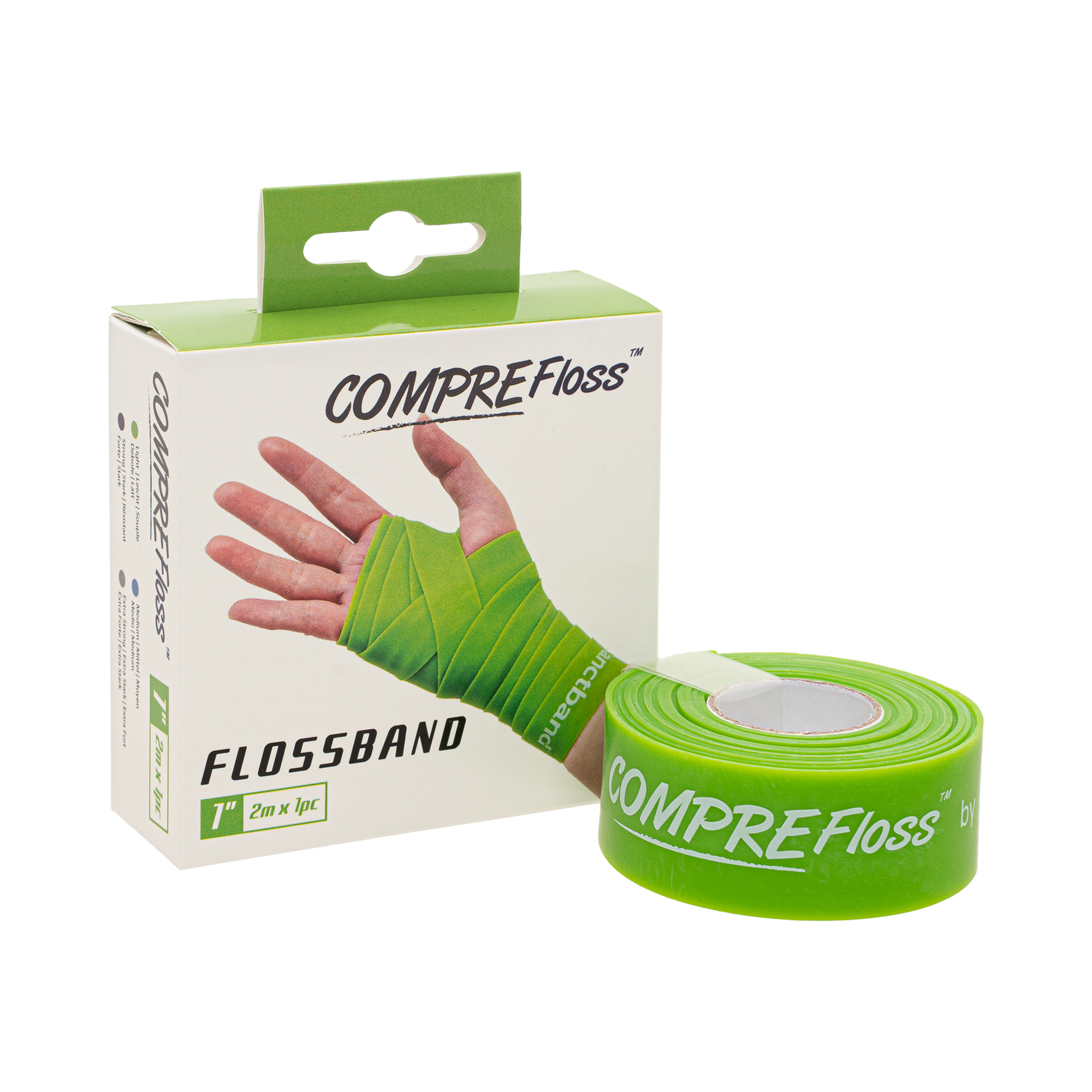 COMPRE Floss 1 inch width Limegreen IMG 1