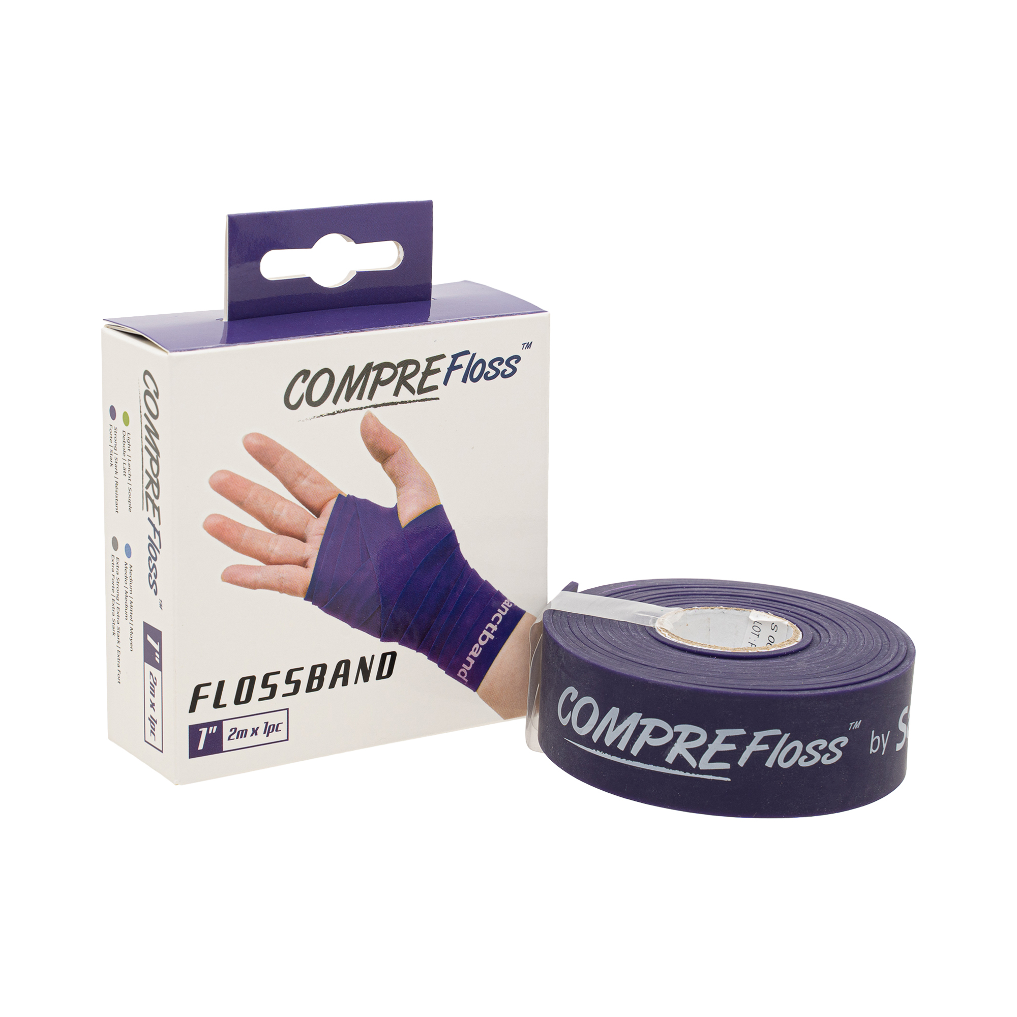 COMPRE Floss 1 inch width Plum IMG 1