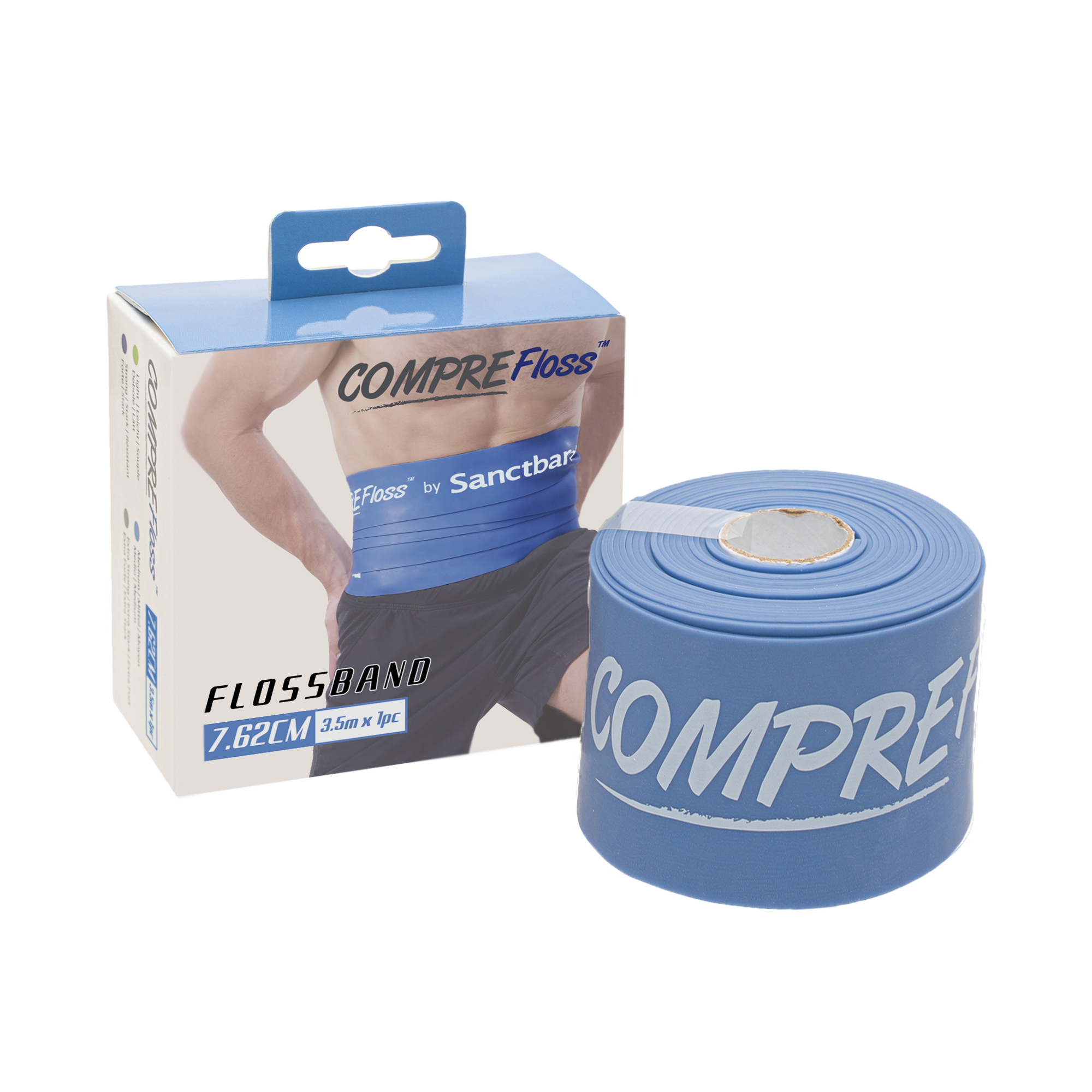 COMPRE Floss 3 inch width 3 5m length IMG 1 Blueberry