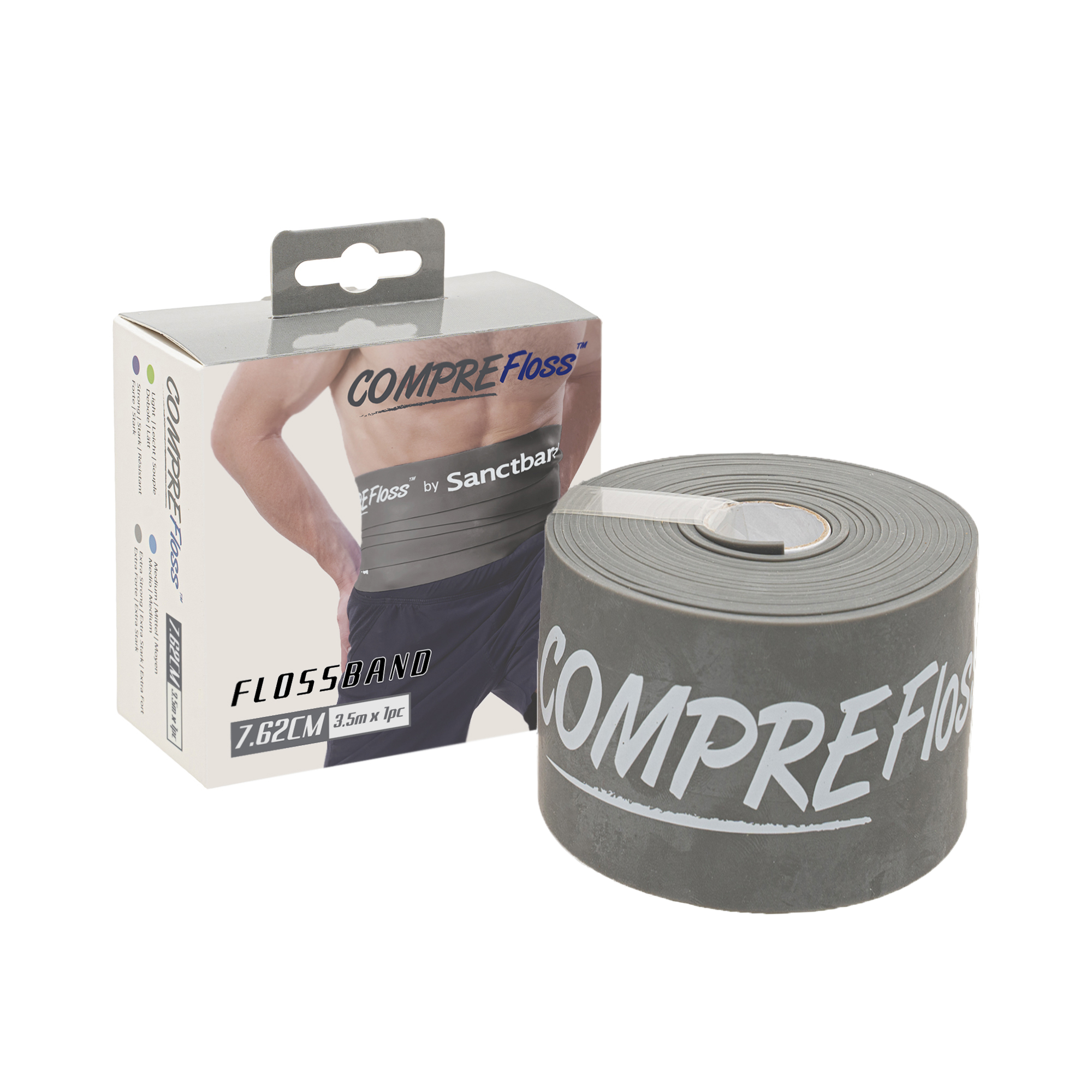 COMPRE Floss 3 inch width 3 5m length IMG 1 Gray
