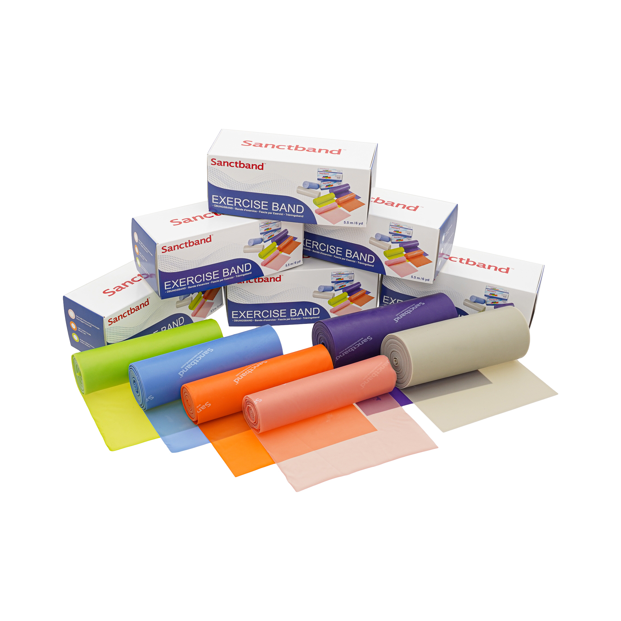 SB 5 5m Exercise Band Retail Pack Group