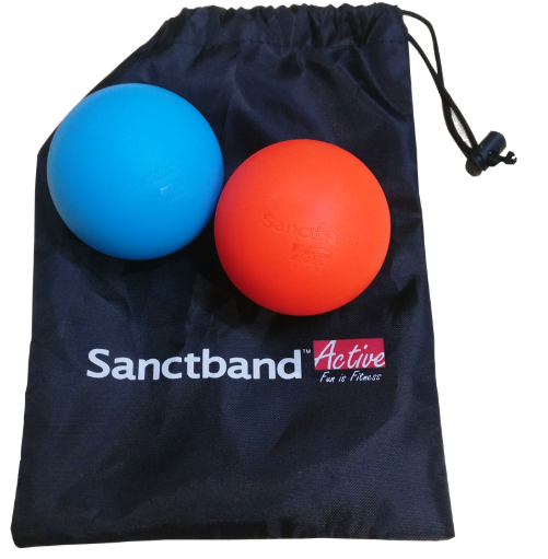 SBA Massage Ball Retail Pack Amber and Teal