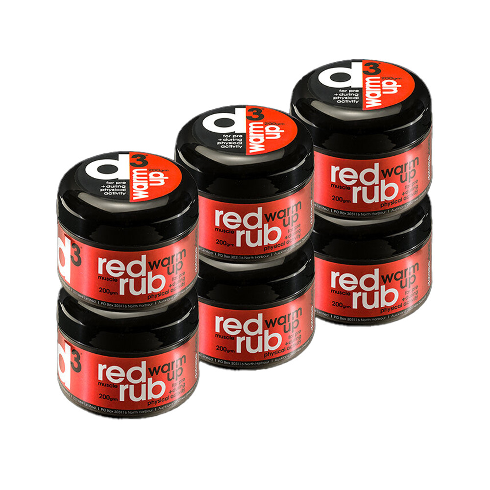Red rub box of 6