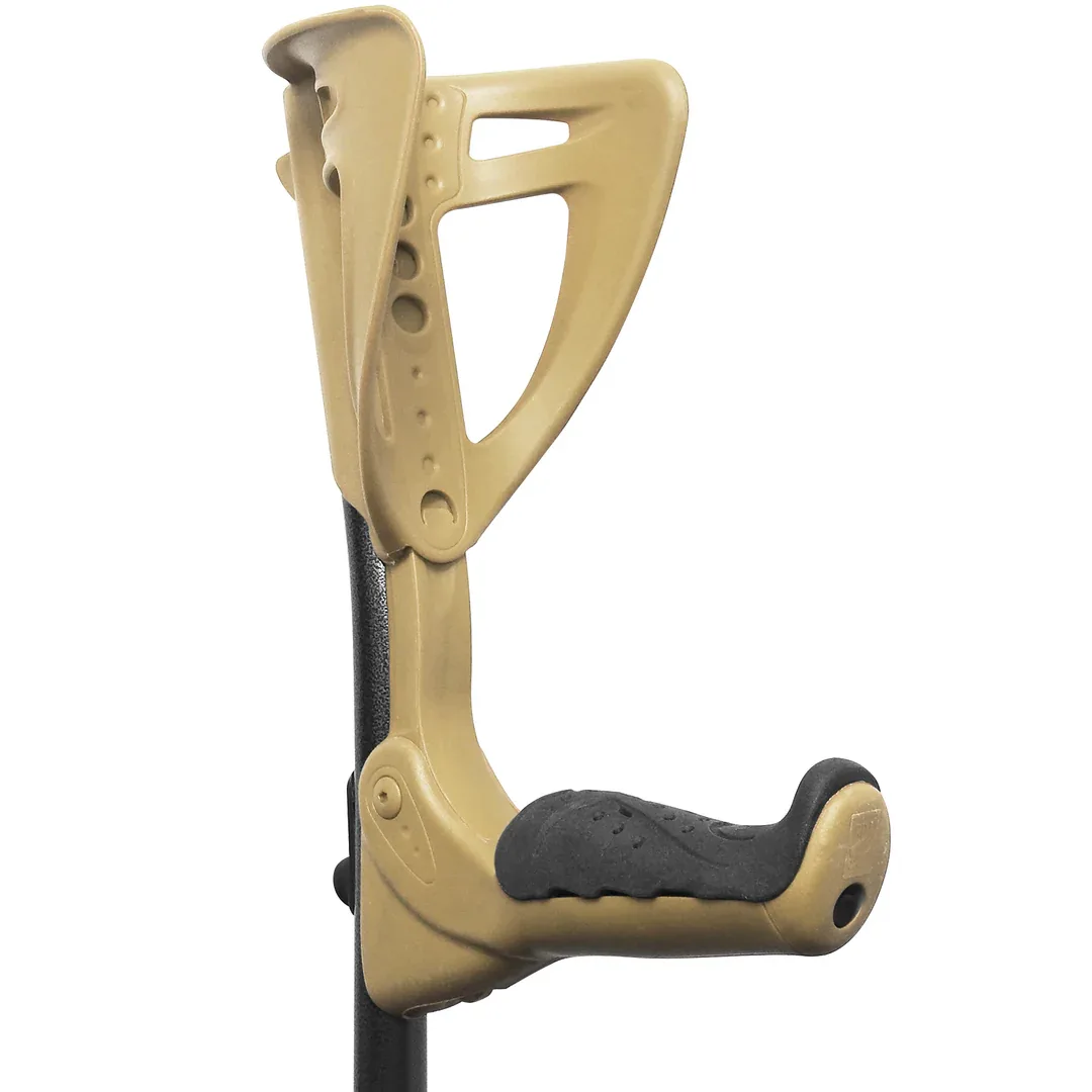 Fdi ergotech adjustable crutches single black beige 2